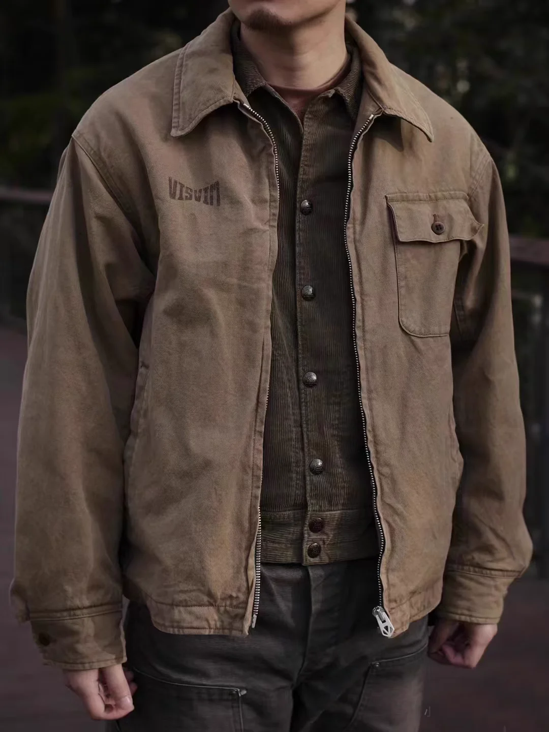 VISVIM FIL 24SS RODNEY рабочая куртка осенне-зимнее хлопковое пальто