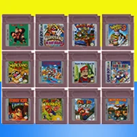 

Video Game Cartridge 16 Bit Game Console Card for GBC MarioD dDonkey Kong Series