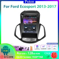 pxton tesla screen android car radio stereo multimedia player for ford ecosport 2013 2017 carplay auto 6g128g 4g wifi dsp