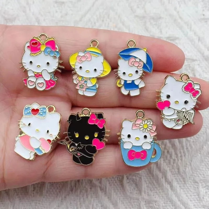 10 шт. серьги-подвески Hello Kitty