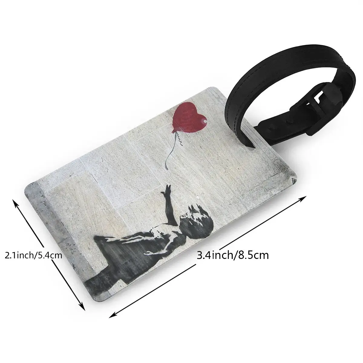 Ярлык для багажа с красным воздушным шаром