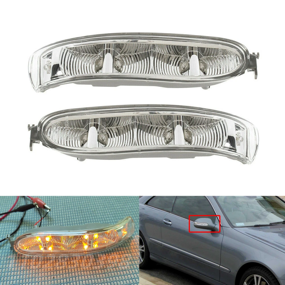 2 шт. боковые зеркала заднего вида указатели поворота для Mercedes Benz W209 CLK Viano W639 2002-2009