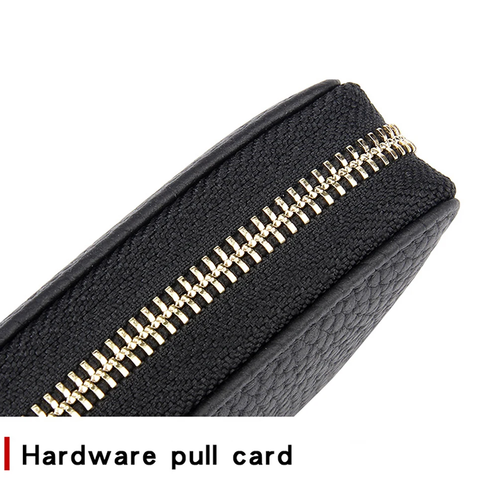 Women Purses Large Capacity Card Holder Durable Wear-Resistant Suitable For Shopping Mini Wallets Clutch With Zipper Keychain