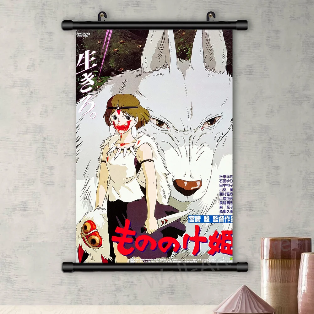 Классический черный плакат из аниме рассекающий демонов настенный