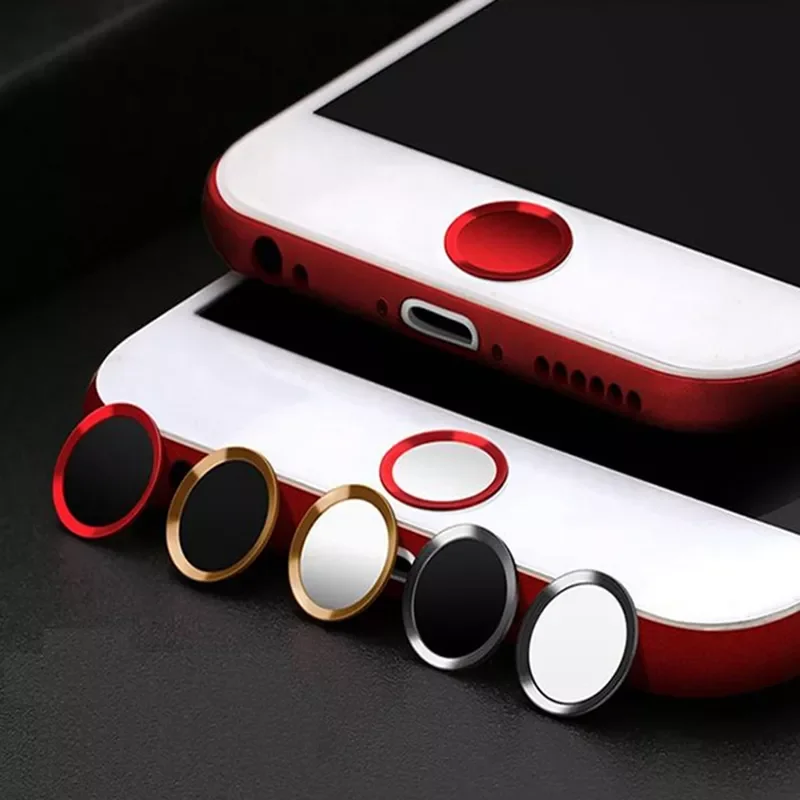 

Ultra Slim Fingerprint Support Touch ID Metal Home Button Sticker For iPhone 7 7PLUS 6 6S 6PLUS 5 5S 5C SE Red & Black &
