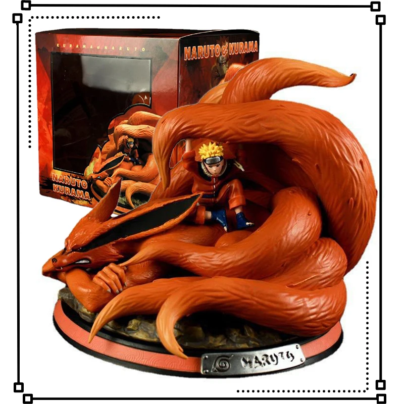 Фигурка Наруто Курама девять хвост демон лиса ПВХ аниме статуя сцены Gk Статуя