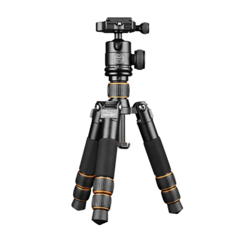 

QZSD Q166C Mini Professional Carbon Fiber Camera Tripod Extendable Travel Video Tripod with Ball Head and Quick Release Plate