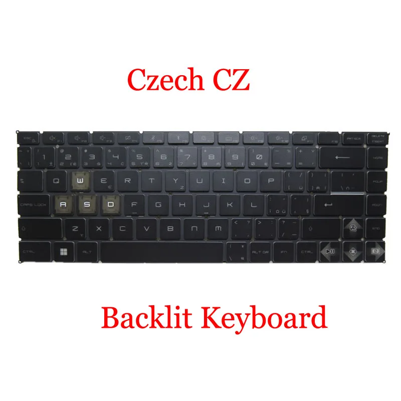 Клавиатура с подсветкой US RU для MSI GF63 8RC 8RD тонкая 8S 8SC 8RCS 9SC 9sr 9SCX 9RC 10UC 10UD 10SC 10SCX 11UC 11UD