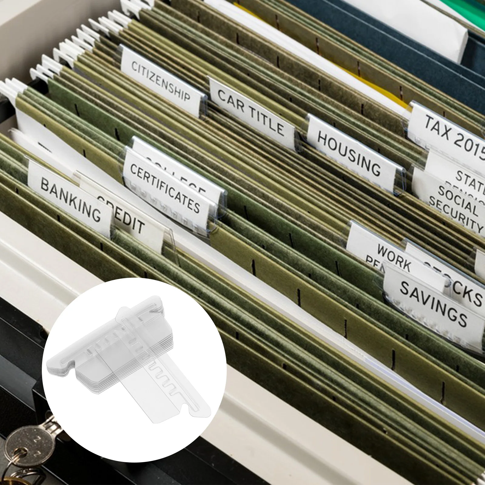 Этикетка Guolao Цветная папка для письма из ПВХ Папки Вкладки файлов и этикетки