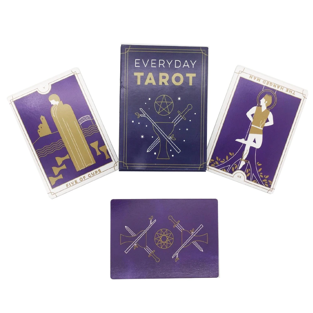 

Mini Everyday Tarot Cards Games 78 Cards English Version Family Holiday Party Board Game Divination Fate Tarot Cards