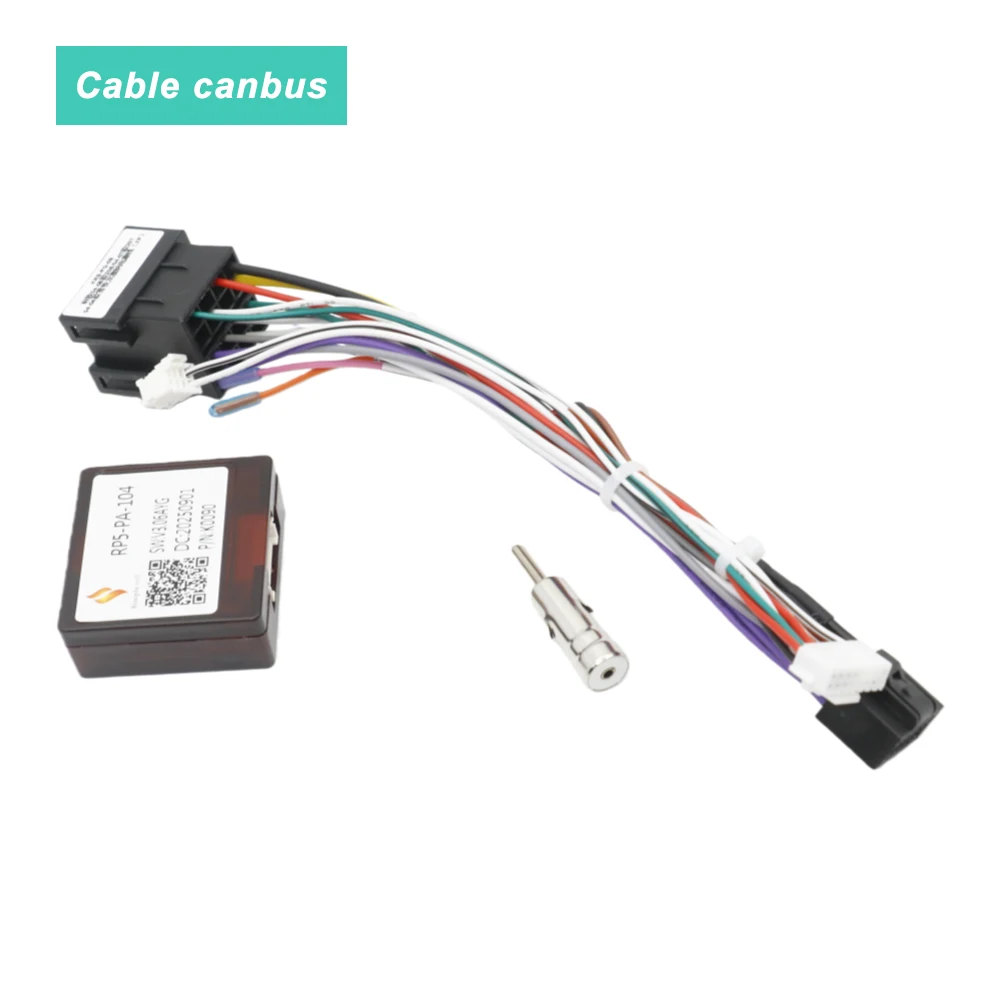 

16-контактный адаптер для автомобильной проводки с декодером CANBUS для Peugeot 206, 207, 307, Android 2 Din Radio GPS RP5-PA-104