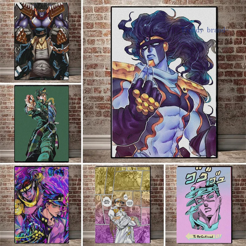 

JoJo Bizarre Adventure Anime Canvas Painting Art Nordic Posters and Prints Wall Pictures for Living Room Decoration Frameless