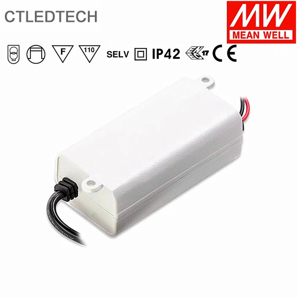 MEAN WELL APC-8E Series 8W250mA/350mA/500mA/700mA Constant Current EU Standard Small Driver Class Ⅱ IP42 for LED Ceiling Light |