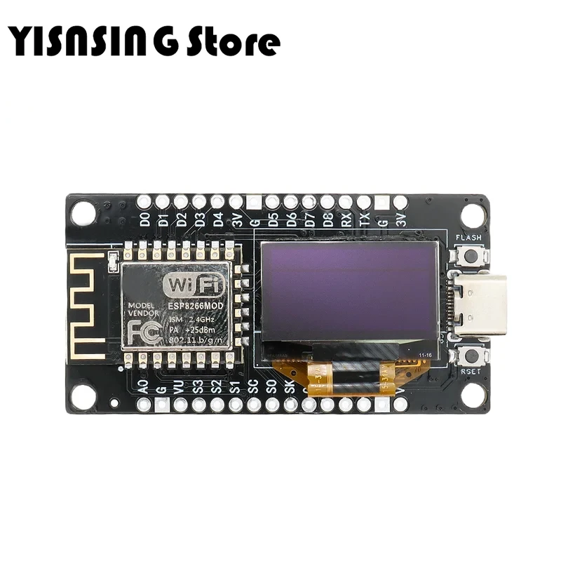 NodeMCU с OLED ESP8266 макетная плата 0 96-дюймовый дисплей CH340 модуль драйвера для