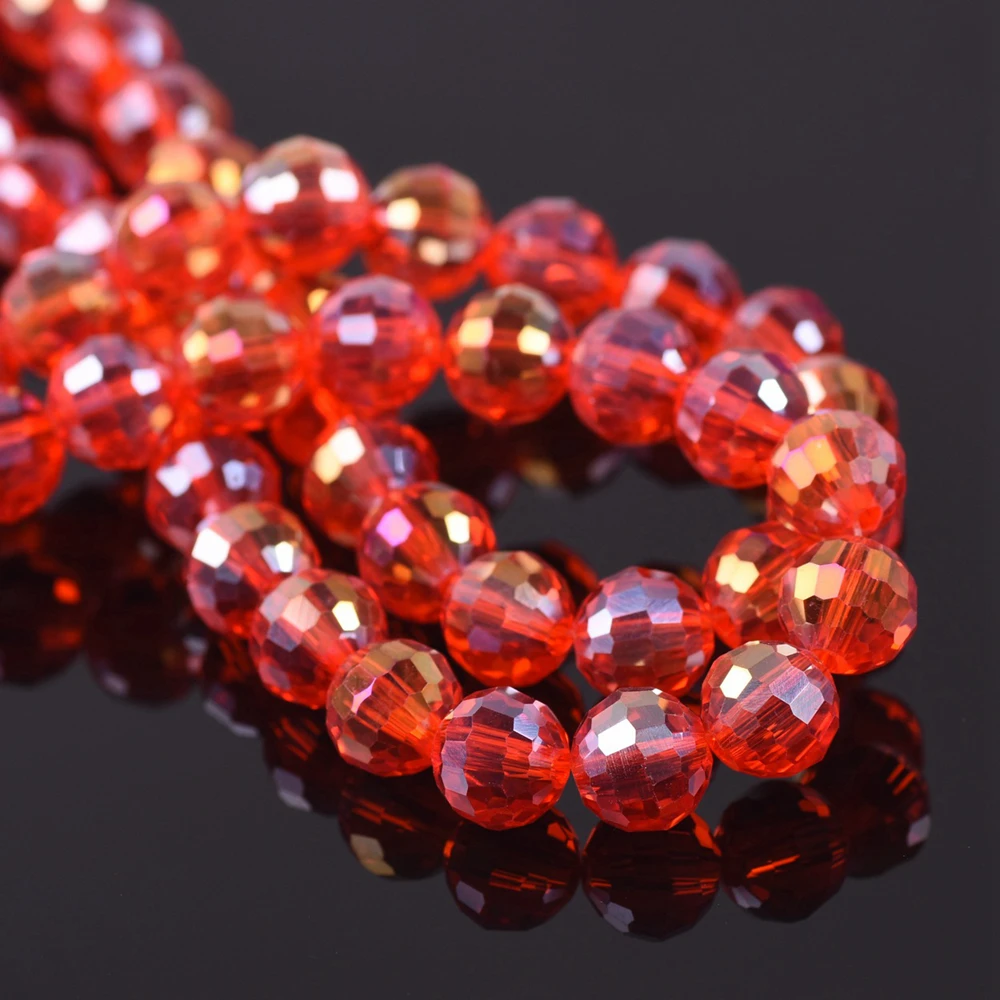 6 мм 8 10 12 круглые 96 граней режущий диско-шар с покрытием AB Хрустальные стеклянные