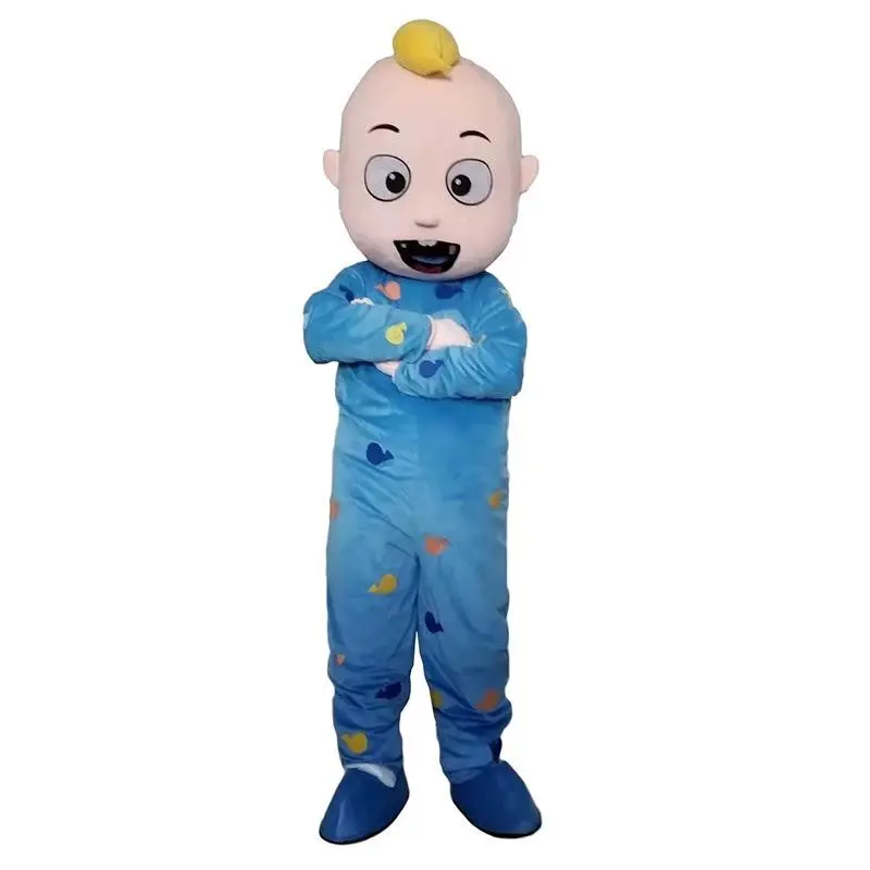

Baby JJ Coconut Boy Mascot Costume Adult Cartoon Character Halloween Charming Set Birthday Party Gift