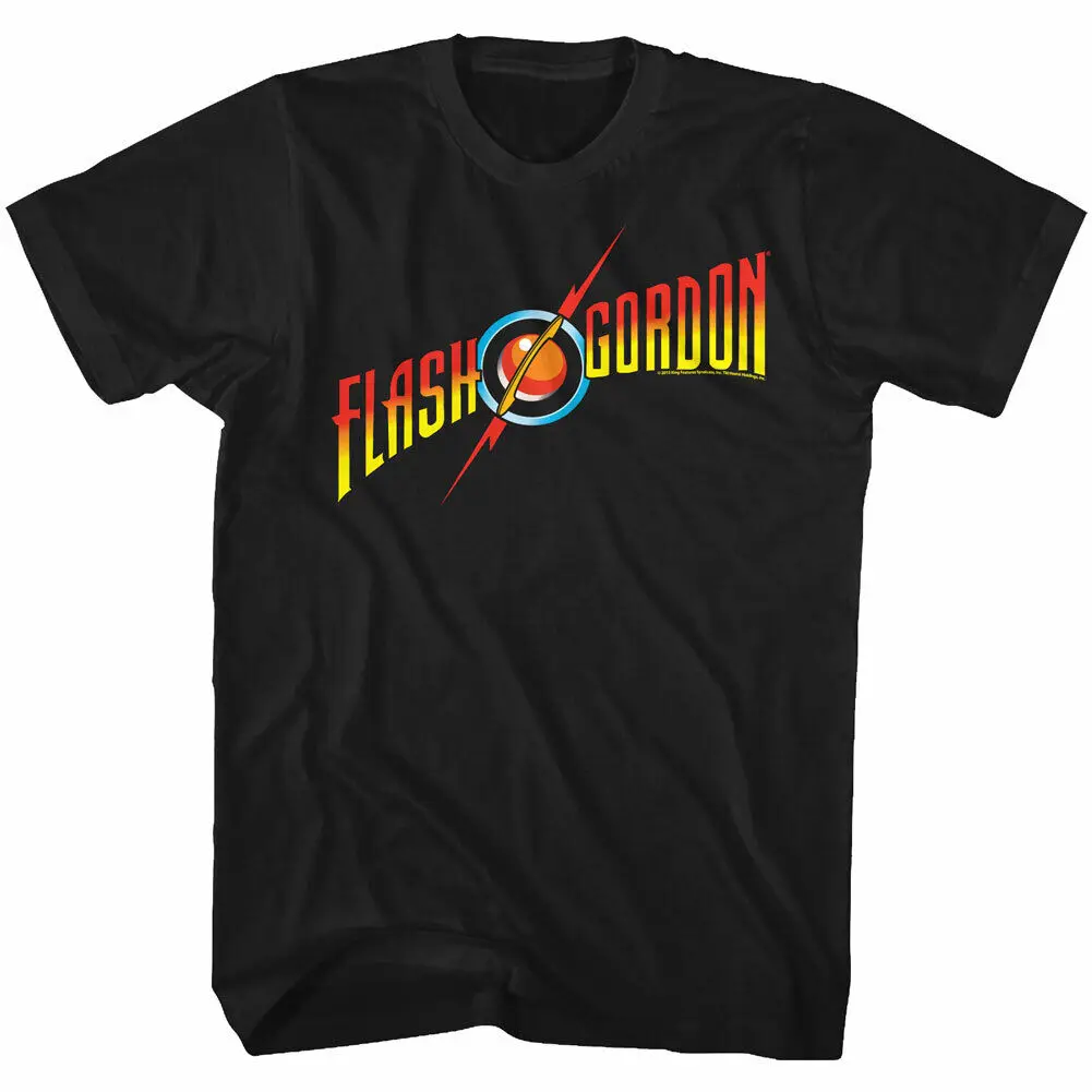 Мужская футболка с полноцветным логотипом из фильма Flash Gordon Classic 80's