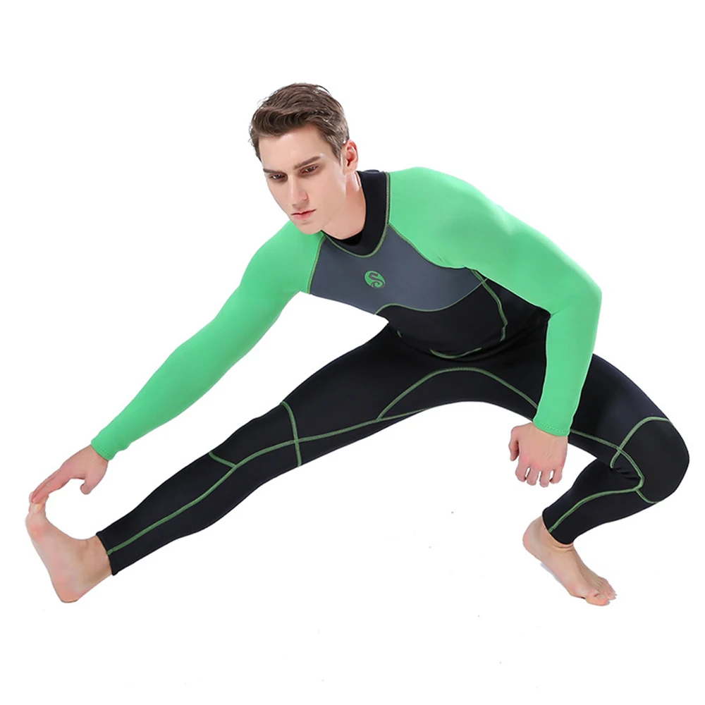 Buy 3MM Neoprene Wetsuit Men's One-Piece Cold And Warm Sunscreen Suitable For Swimming/Scuba Diving/Snorkeling/Surfing on
