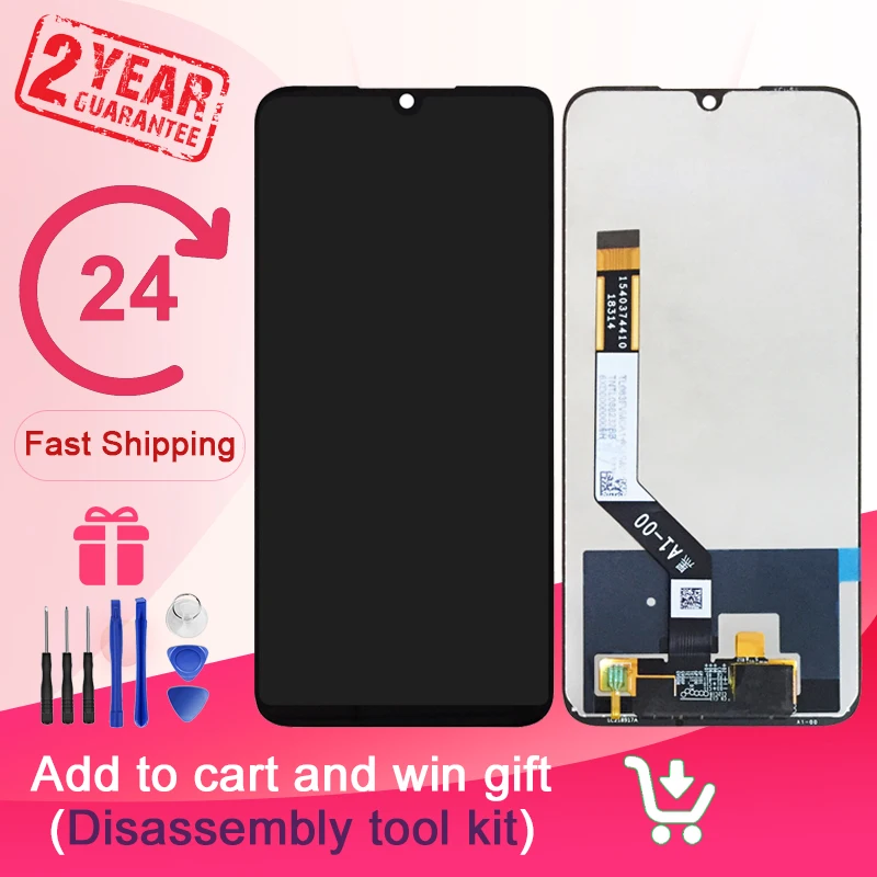 

ЖК-дисплей 6,3 дюйма для Xiaomi Redmi Note 7, дисплей с сенсорным экраном и дигитайзером в сборе, замена для Redmi Note 7 Pro, аксессуары для телефонов