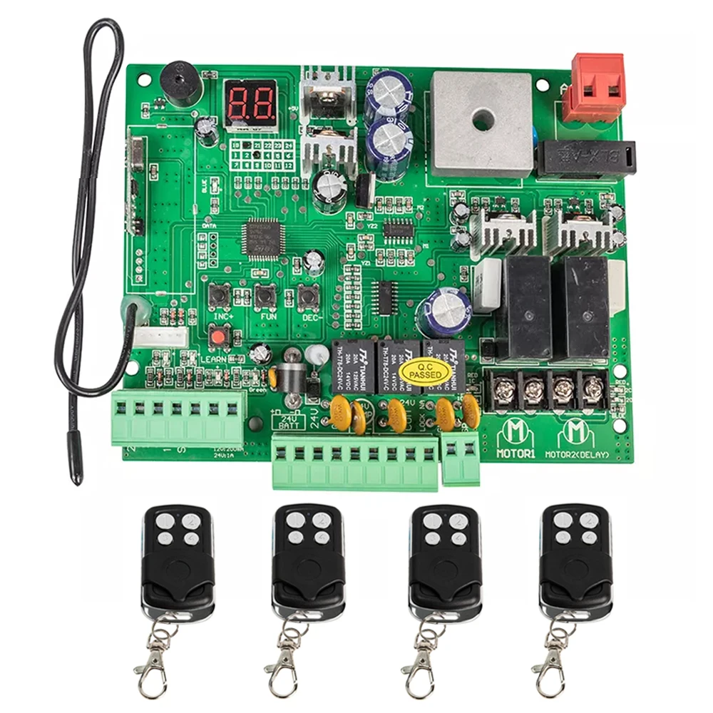 

Upgraded Version Universal Use Swing Gate Opener Motor Control Unit PCB Controller Circuit Board Electronic Card Board DC24V