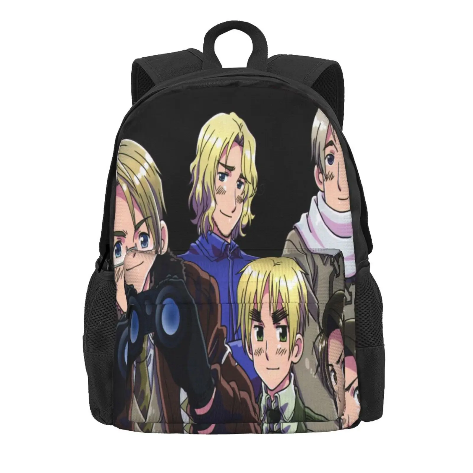 

Axis Powers Hetalia 6 school bags Female Bag Backpack Black Ita Bag Travel Bags Travel Bag Bagpack