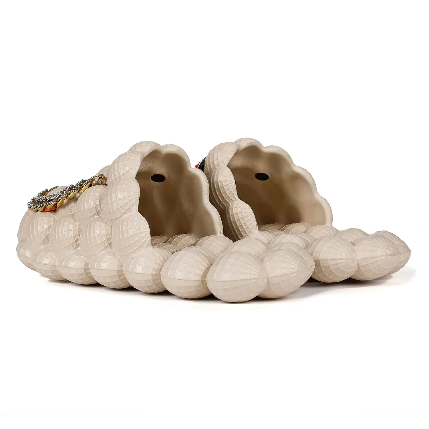 Bubble Slides for Women Men Fashion Chain Bubble House Slippers Summer EVA Flip Flops Beach Slides Shoes Gift for Friends