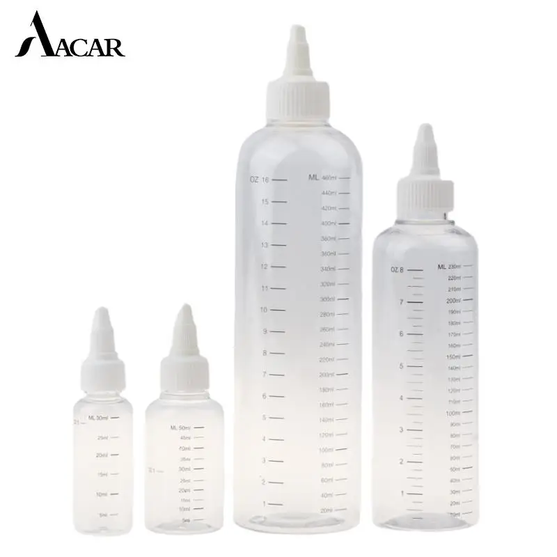 

30ml/50ml/230ml/460ml/500ml Oil Liquid Dropper Bottles Twist Top Cap Tattoo Pigment Ink Containers Plastic PET Refillable Bottle