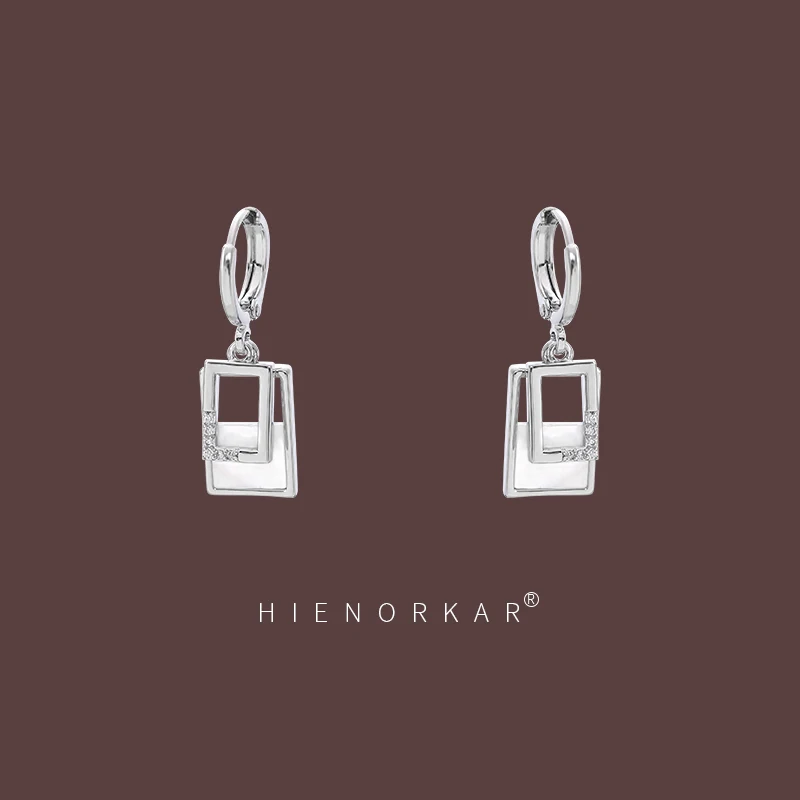 Интернет-модные серьги знаменитостей новые модные квадратные легкие роскошные