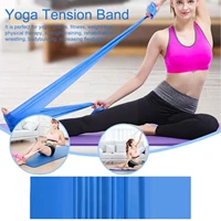 59 inch yoga tension band elastic rubber fitness sports resistance band for women physio rehab exercise 3 color i9p3
