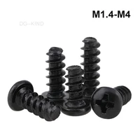 m1 4 m4 cross recessed flat tail self tapping screws phillips black round head flat end small screws 3 20mm