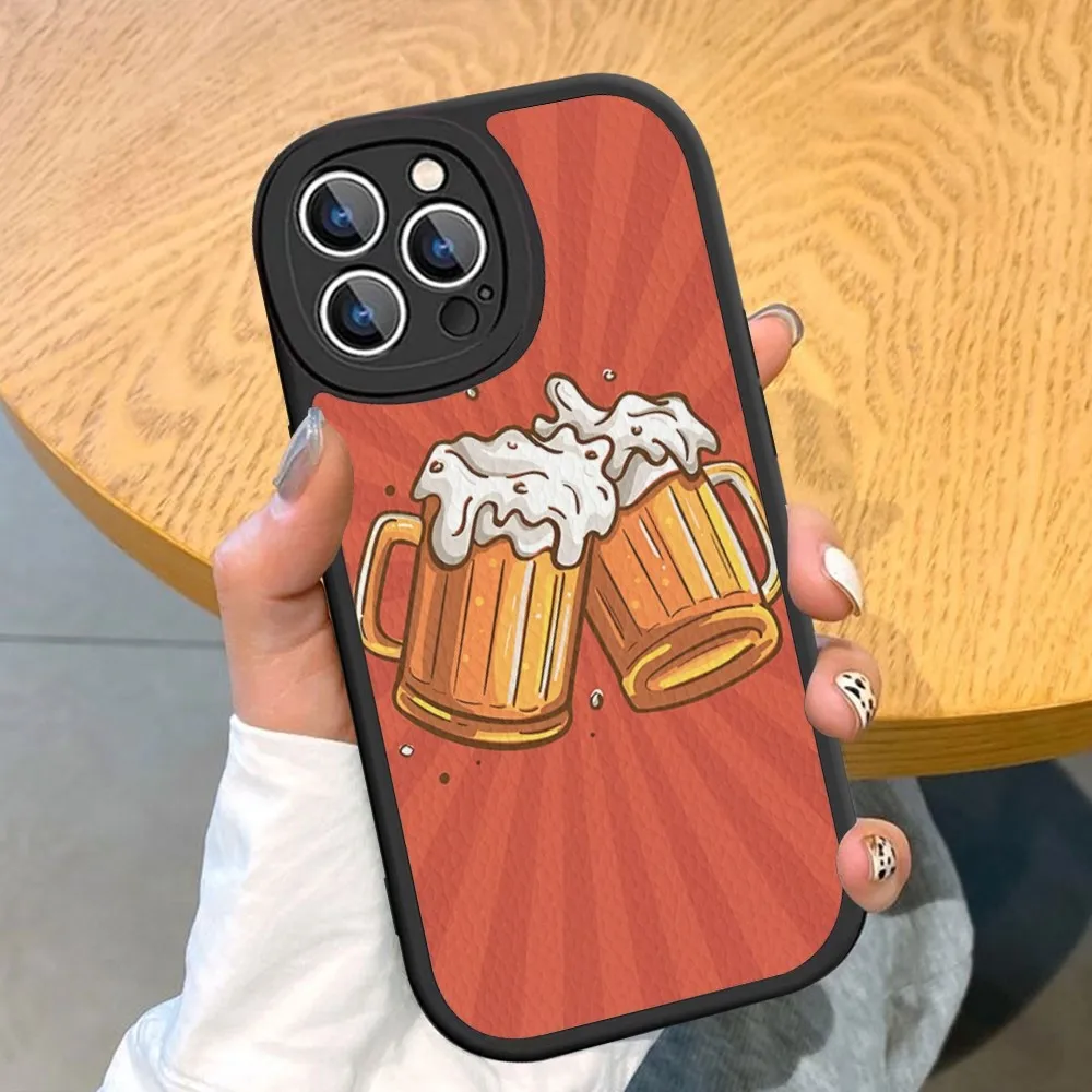 Чехол для телефона Beers Alcohol Bubble из жесткой кожи iPhone 14 13 12 Mini 11 Pro Max Xs X Xr 7 8 Plus Fundas