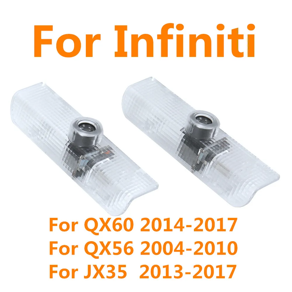 

2X для Infiniti QX60 QX56 JX35 2013-2017 2014 2015 светодиодный логотип двери автомобиля Ghost Shadow проектор предупреждение Добро пожаловать аксессуары