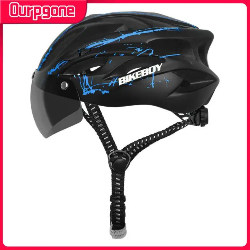 

Ультралегкий шлем AUBTEC для горного велосипеда, шлемы унисекс для дорожного велосипеда, безопасные со съемными магнитными очками, Велосипедное оборудование