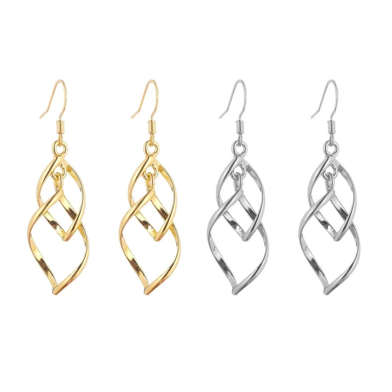 

Twist Wire Earrings For Women Dangle Boho Dangle Drop Classic Infinity Earrings for Women Girls Charistmas Birthday
