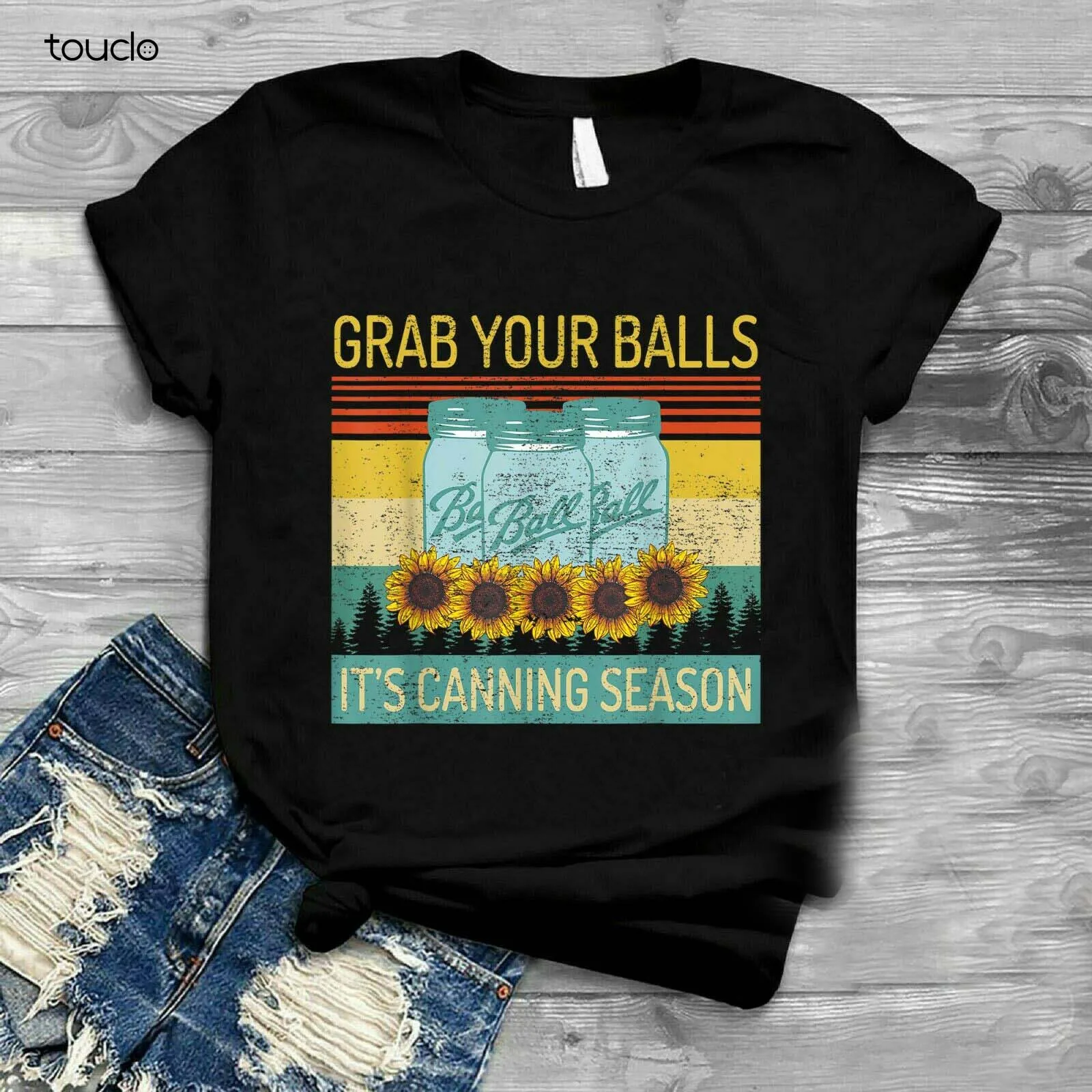 

Grab Your Balls It'S Canning Season Funny Unisex T Shirt Black Cotton Xs-5Xl Graphic Tees Vintage Fashion Tshirt Summer Tshirt