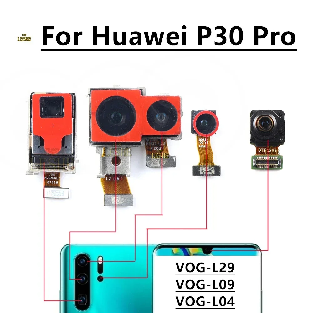Передняя задняя камера для Huawei P30 Pro P30Pro модуль основной камеры гибкие запасные