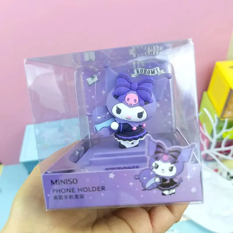 

Kawaii Sanrios Mobile Phone Holder Cartoon Anime Kuromi Mobile Phone Holders & Stands Cute Desktop Decoration