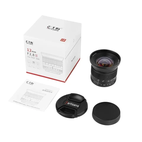 Суперширокоугольный объектив 7artisans 12 мм F2.8 II APS-C с ручной фокусировкой и ручной фокусировкой для Sony A6000 Fuji X-A1 X-T20 Canon M3 R5 Nikon Z5