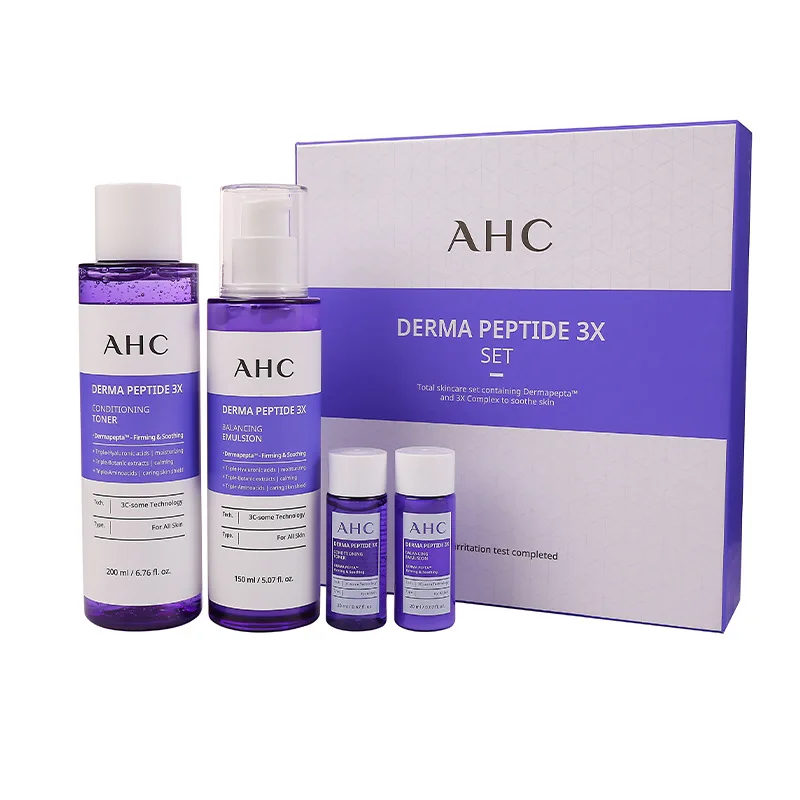 Korea AHC Perilla Toner and Emulsion Set Hydration Moisturizing Acne-treatment Soothing Sensitive Skin Oil-control Skin Care