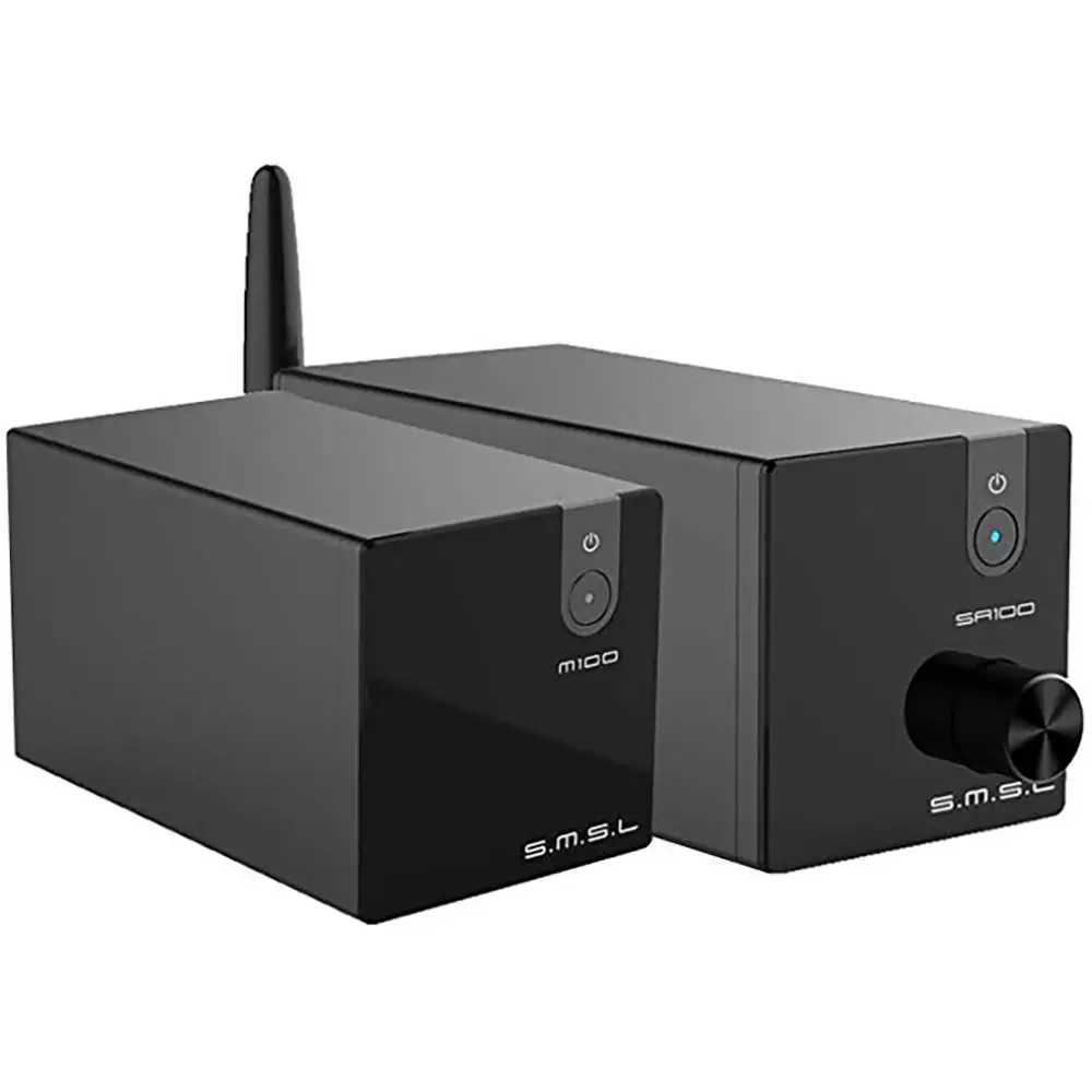 

SMSL M100 MKII+SMSL SA100 Amp HiFI Stereo BT Amplifier USB DAC AK4452 XMOS XU208