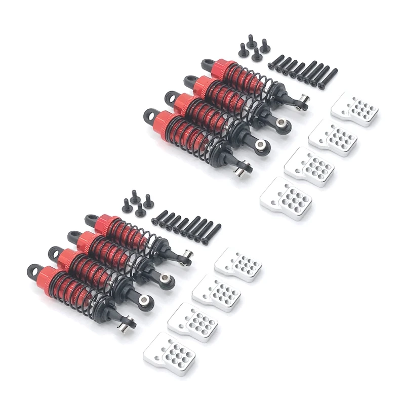 

8Pcs Metal Shock Absorber Damper With Extender Seat For WPL C14 C24 C34 MN D90 D99 MN90 MN99S RC Car Upgrade Parts,3