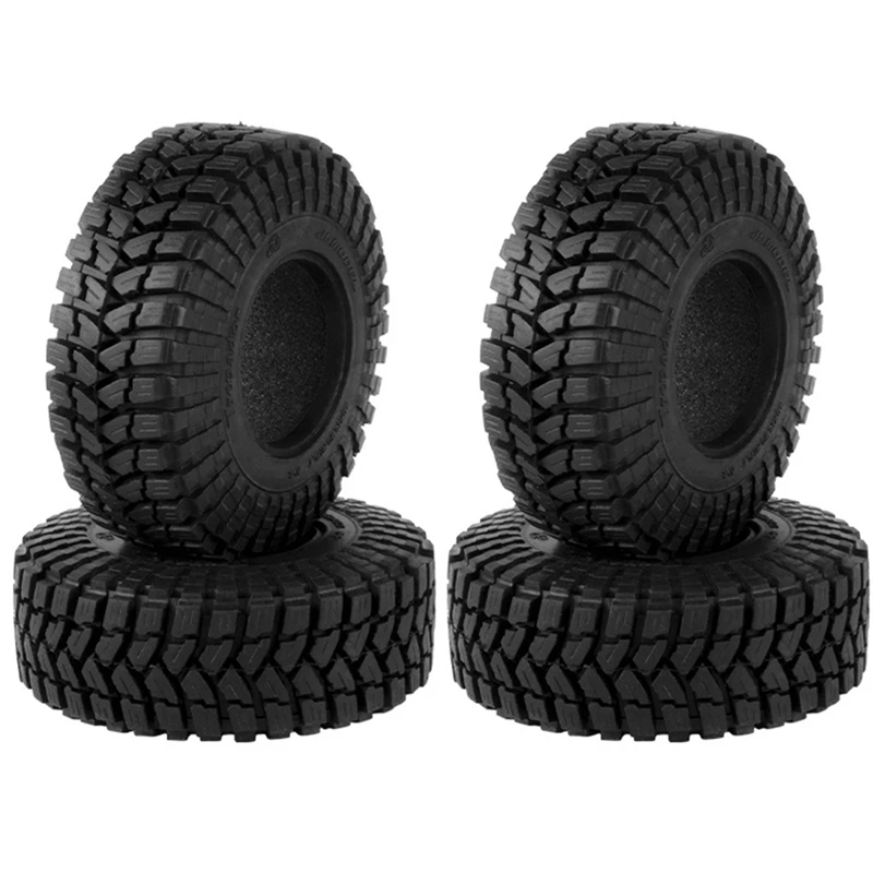 

4PCS 110Mm 1.9 Rubber Tire Wheel Tyre For 1/10 RC Crawler Car Traxxas TRX4 RC4WD D90 Axial SCX10 II III Redcat MST