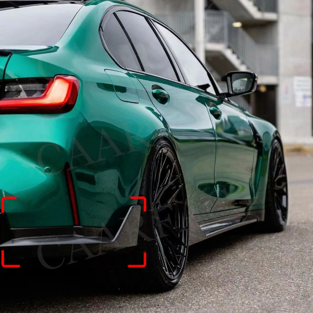 Задние сплиттеры из АБС-пластика Canards для BMW 3 Ser G80 M3 2021 + задний бампер диффузор