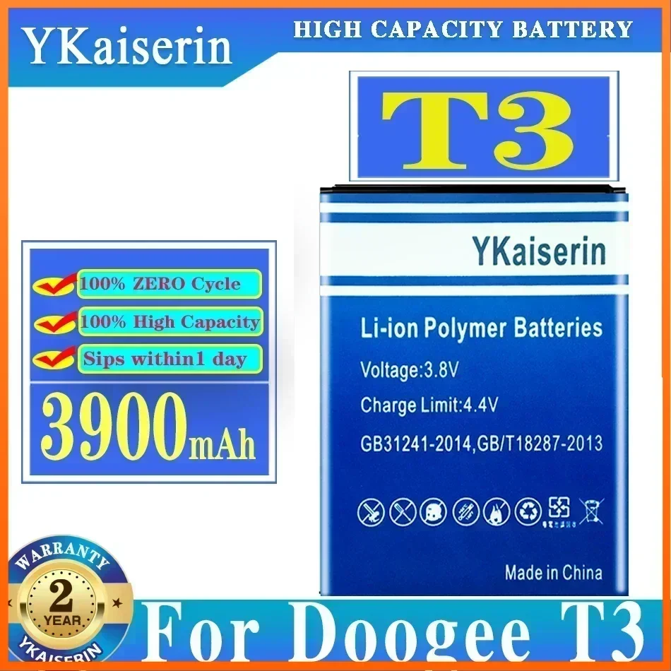 YKaiserin 3900 мАч для Doogee T3 сменный аккумулятор сотового телефона T 3 быстрая доставка