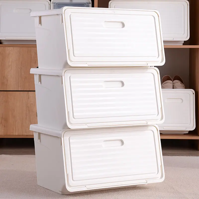 

Открывающийся спереди ящик для хранения, Магнитная флип-карта, большая емкость для бытовых игрушек, Многоуровневая искусственная кожа, шкафчик