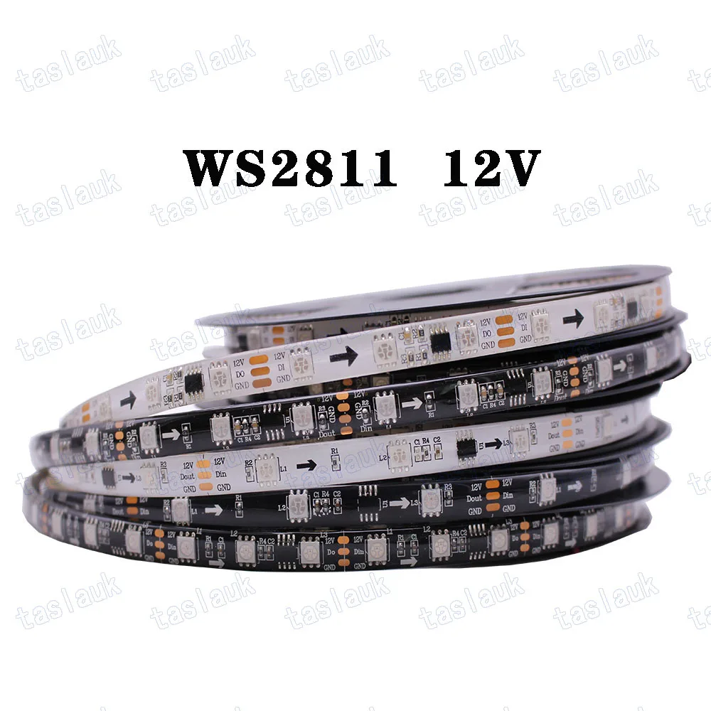 Пиксельные светодиодные ленты WS2812B WS2815 WS2811 WS2813 RGB SMD 5050 индивидуально адресуемые