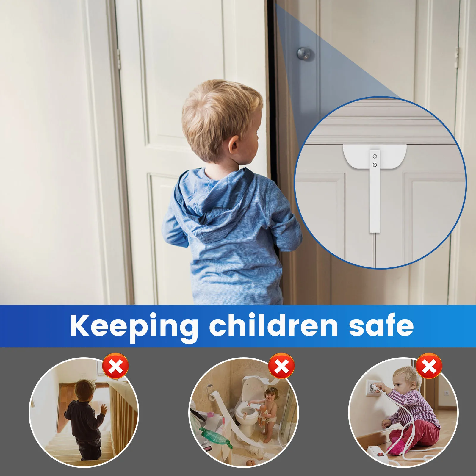 Новый металлический двойной дверной замок регулируемый для шкафа защита от