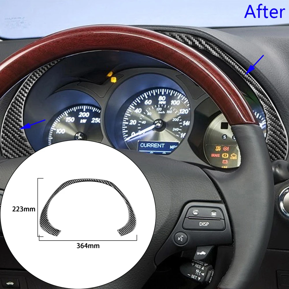 

Real Carbon Fiber For Lexus GS300/350/430/450h/460 2006-2011 Speedometer Middle Console Dashboard Panel Decoration Decor Trim