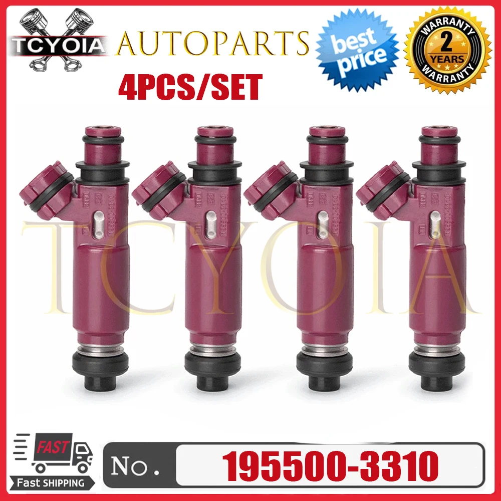 

4шт Топливные форсунки 195500 -3310 Для MAZDA 3 BK MX5 1,6 л 1,8 л L4 B6ZE Z681-13-250 1955003310 195500 Форсунка 3310
