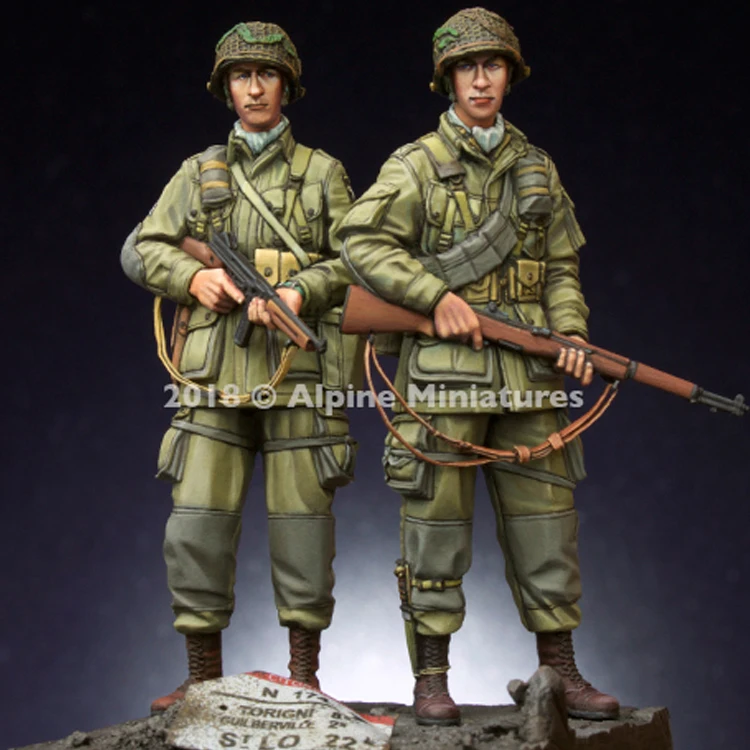 1/35 US 101st комплект солдатиков с 2 разными головками модель солдатика из смолы GK